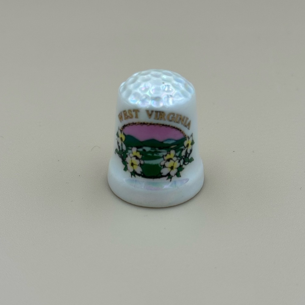 Floral West Virginia Thimble